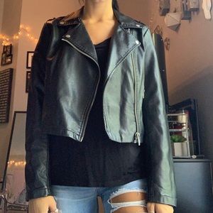 Faux leather jacket